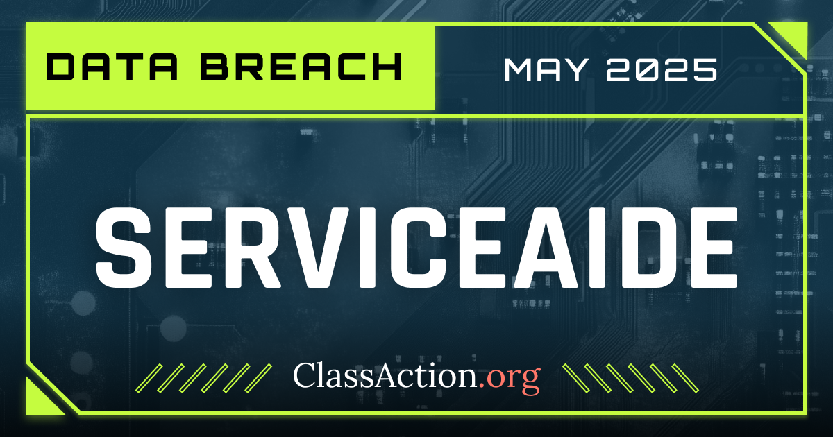 $1.8M Serviceaide data breach class action settlement