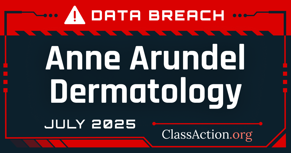 $2.4M Anne Arundel Dermatology data breach class action settlement
