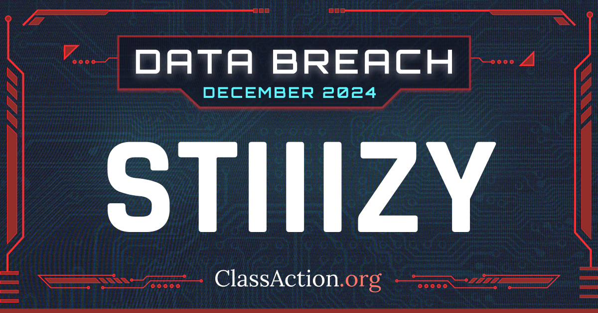 $2.95M STIIIZY data breach class action settlement