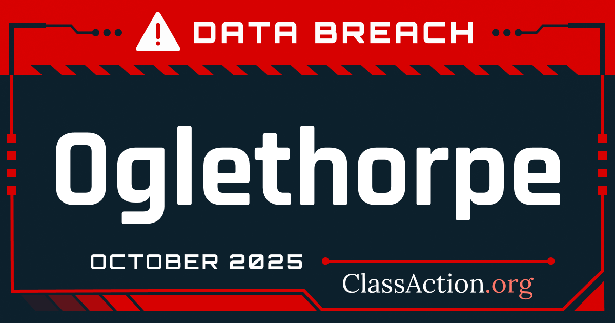 $350K Oglethorpe data breach class action settlement