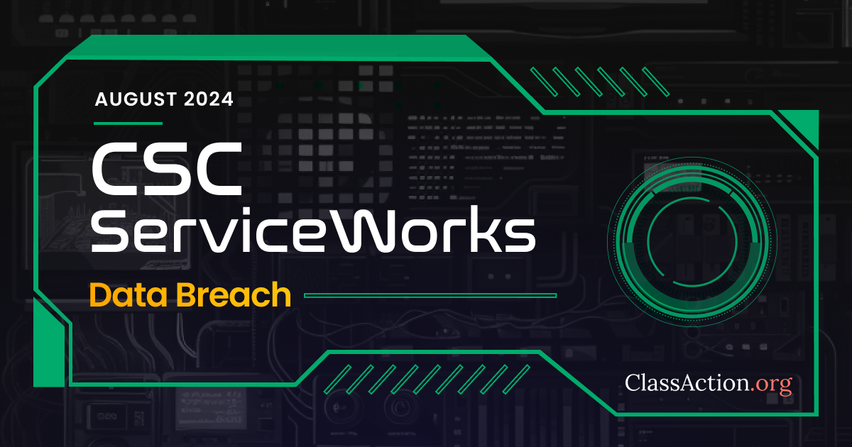 CSC ServiceWorks data breach class action settlement