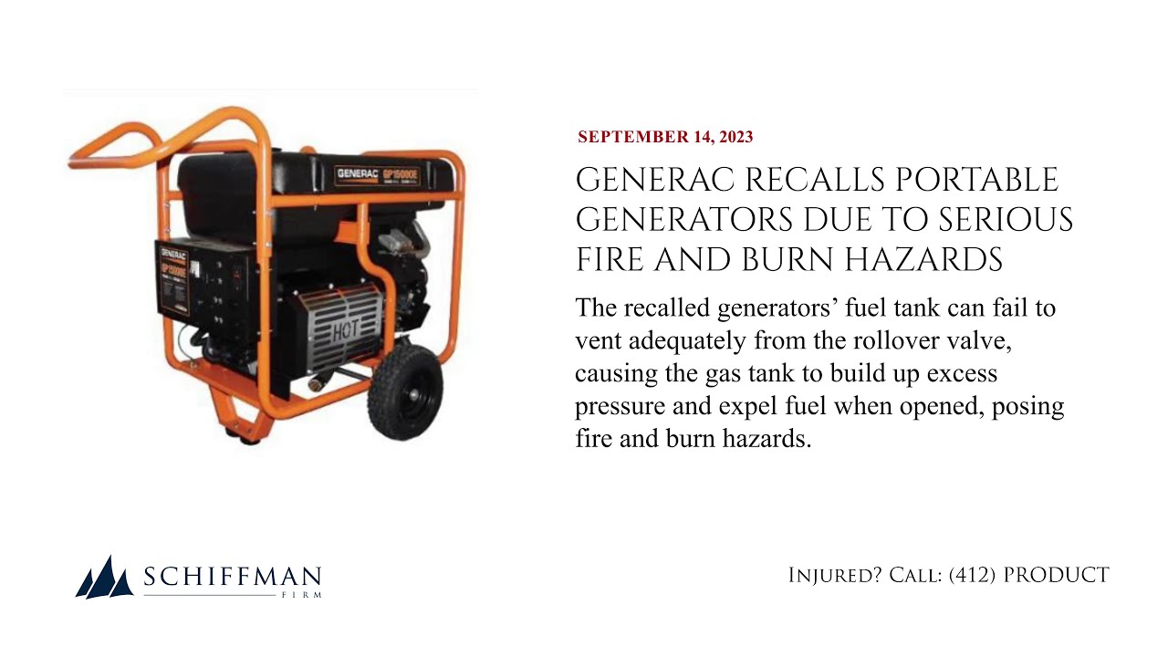 Generac recalls nearly 150K portable generators due to fire hazard