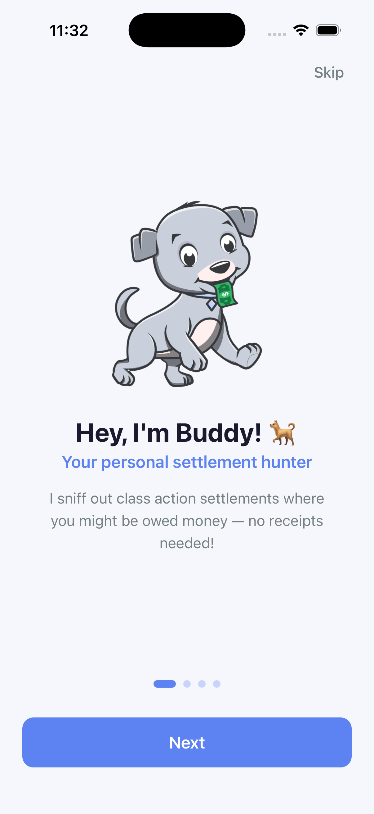 Meet Buddy - your settlement hunter